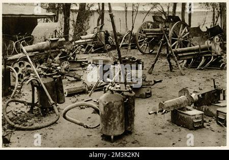 Deutsche Waffen; Erster Weltkrieg, 1916 Stockfoto