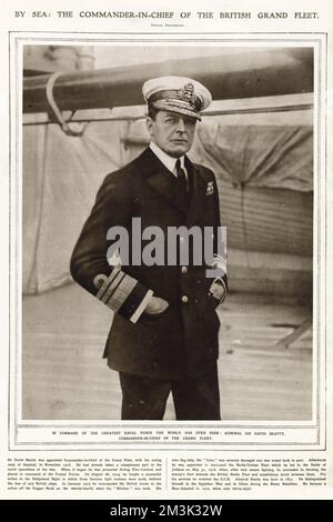 Admiral Sir David Beatty Stockfoto