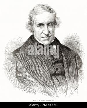 John Cam Hobhouse, Lord Broughton (1786-1869), englischer radikaler Politiker und Schriftsteller. Stockfoto