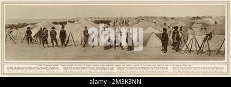 Sibirische Infanterie in Lodz während des Ersten Weltkriegs Stockfoto