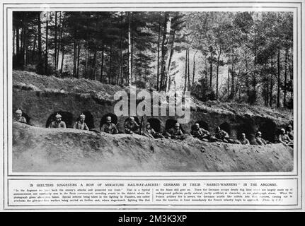 Ausgrabungen in der Argonne Stockfoto