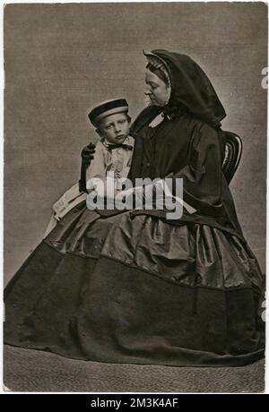 Königin Victoria und Prinz Wilhelm von Preußen Stockfoto