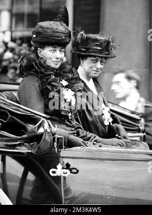 Königin Alexandra und Prinzessin Victoria Stockfoto