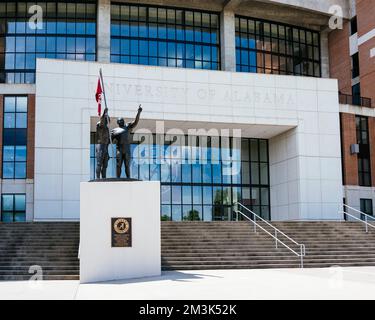 Vordere äußere Eingang zu Bryant - Denny Stadium, das Fußball-Stadion, für die Universität von Alabama in Tuscaloosa Alabama, USA. Stockfoto