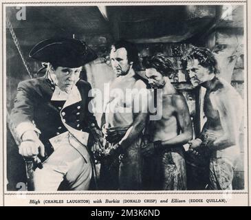 Film still aus "Mutiny on the Bounty". Stockfoto