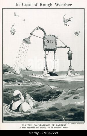 Im Falle von rauem Wetter von William Heath Robinson Stockfoto