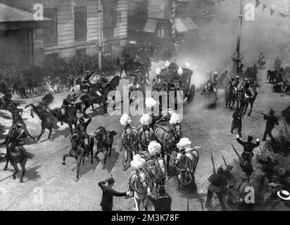 Die Hochzeit von König Alfonso XIII. Von Spanien und Prinzessin Ena Stockfoto