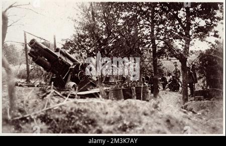 Waffen an der britischen Front. Stockfoto