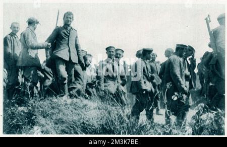 Deutsche Kriegsgefangene 1916 Stockfoto