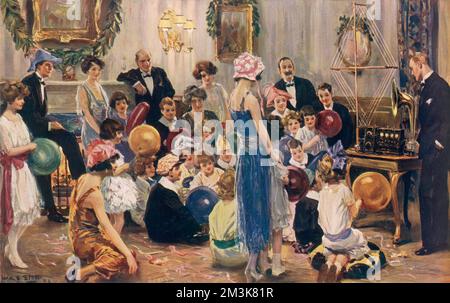 The Christmas Party Up to Date: Märchen von 'Broadcast' b Stockfoto