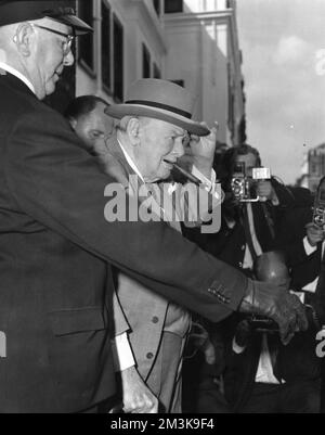 Sir Winston Churchill Stockfoto