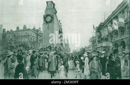 Grün halten die Erinnerung an die glorreichen Toten Stockfoto