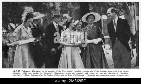 HOCHZEIT VON ROYALS/LASCELLES Stockfoto
