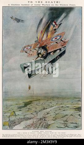 AUF DEN TOD! Stockfoto