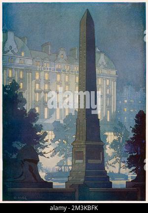 Zwei Monumente von London Stockfoto