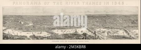 Panorama von London 1845 Stockfoto