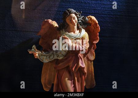 gloria Engel Wachs weihnachtsfigur. Stockfoto