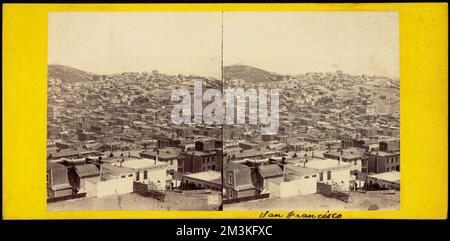 Panoramablick auf San Francisco, -Nein 3. Von der Ecke Sacramento und Taylor Sts. Stockfoto