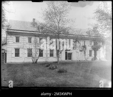 Philadelphia, Pennsylvania, 6026 Germantown Avenue, Außenansicht, Höhe, Wyck Haus, Häuser. Frank Cousins Glass Plate Negatives Collection Stockfoto