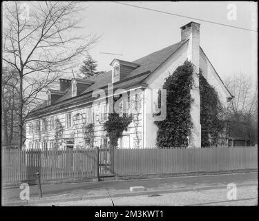 Philadelphia, Pennsylvania, 6026 Germantown Avenue, Wyck House, Houses. Frank Cousins Glass Plate Negatives Collection Stockfoto