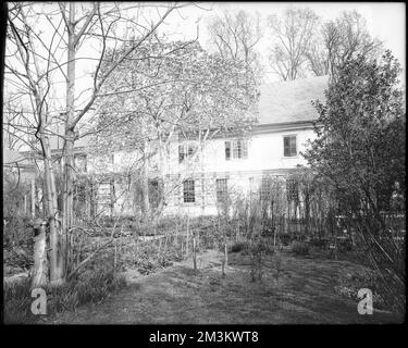 Philadelphia, Pennsylvania, 6026 Germantown Avenue, Wyck House, Rückseite Häuser. Frank Cousins Glass Plate Negatives Collection Stockfoto