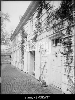 Philadelphia, Pennsylvania, 6026 Germantown Avenue, Wyck House, Houses. Frank Cousins Glass Plate Negatives Collection Stockfoto