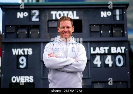 Aktenfoto vom 28.-06-2022 von England ODI Captain Eoin Morgan, der seinen Rücktritt vom internationalen Cricket am 28.. Juni annullierte. Ausgabedatum: Freitag, 16. Dezember 2022. Stockfoto