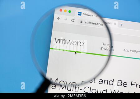 Ostersund, Schweden - 27. Okt. 2022: WMware-Website. VMware, Inc. Ist ein amerikanisches Unternehmen für Cloud-Computing- und Virtualisierungstechnologie. Stockfoto