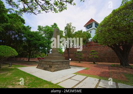 Es hieß „Fort Zeelandia“, heute bekannt als altes Fort Anping. 1624 bauten die Holländer das erste Fort in Anping, Taiwan. Stockfoto