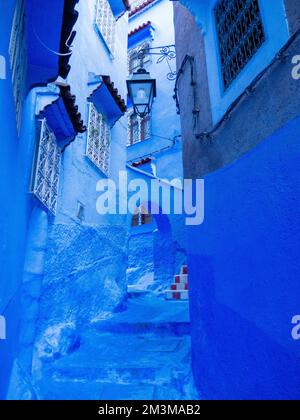Chefchaouen, Marokkos Stadt der Blauen Perlen Stockfoto