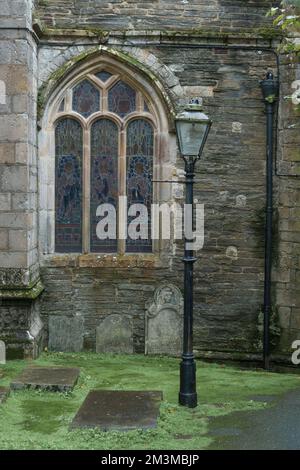 Die hübschen Hafendörfer Fowey und Polruan an der südlichen Cornish Coast. Stockfoto