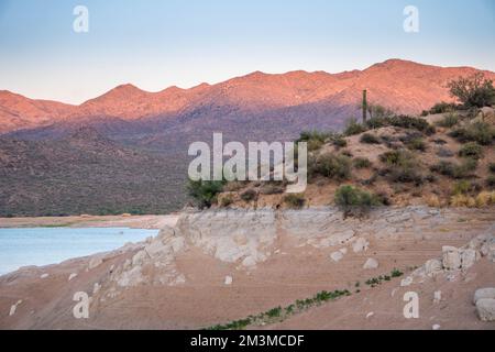 Sonnenuntergang in den Bergen in Arizona Stockfoto