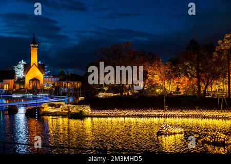 Nabana No Sato Beleuchtung 2022 Stockfoto