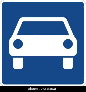 Beispiel für eine Kreisverkehrskreuzung, Straßenschilder im Vereinigten Königreich Stock Vektor