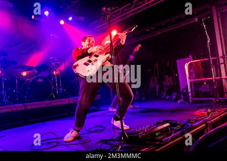 Mailand, Italien. 15.. Dezember 2022. Jack Underkofler von der Dead Poet Society tritt live in Mailand auf, im Circolo Magnolia Credit: SOPA Images Limited/Alamy Live News Stockfoto