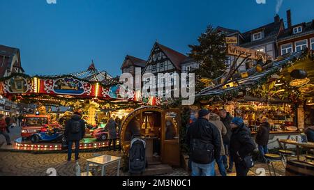 Traditioneller Weihnachtsmarkt in Celle Stockfoto