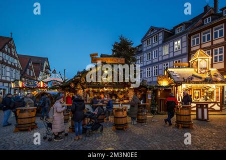 Traditioneller Weihnachtsmarkt in Celle Stockfoto