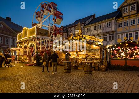 Traditioneller Weihnachtsmarkt in Celle Stockfoto