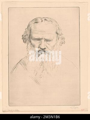Portrait de Tolstoi , Autoren, Tolstoi, Leo, graf, 1828-1910, Alphonse Legros (1837-1911) Stockfoto