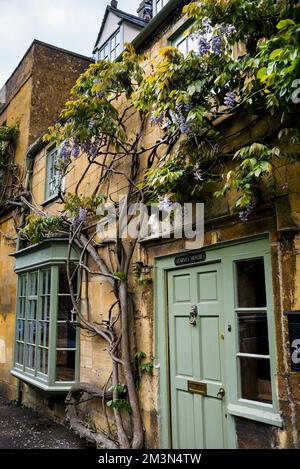 Das Harvey House in der Cotswold-Stadt Moreton-in-Marsh, England. Stockfoto