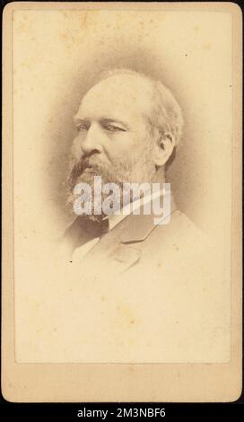 Präsident Garfield , Präsidenten, Garfield, James A. James Abram, 1831-1881, Carte de Visite Collection Stockfoto