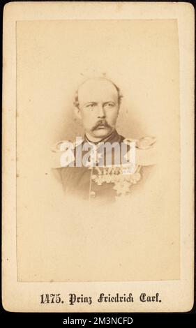 Prinz Friedrich Carl. , Prinzen, Friedrich Karl, Prinz von Preußen, 1828-1885, Carte de Visite Kollektion Stockfoto