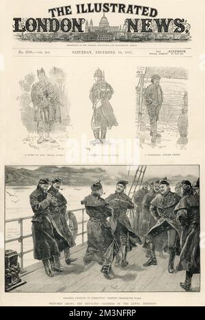 Militärische Intervention auf Lewis, 1887 Stockfoto