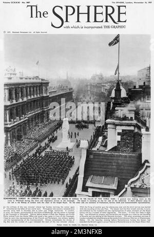 Gedenksonntag in London, 1957 Stockfoto