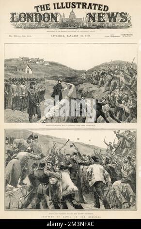 Militärische Intervention auf Lewis, 1887 Stockfoto