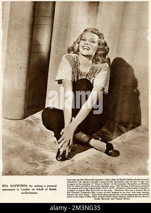 Rita Hayworth Stockfoto