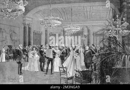 Die kaiserliche Hochzeit in St. Petersburg Stockfoto