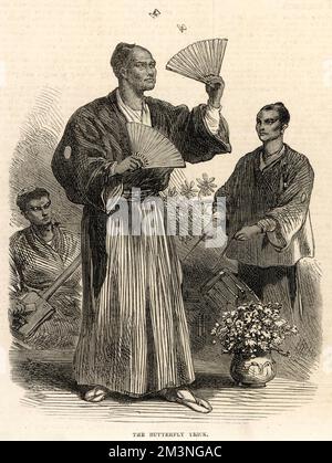 Japanischer Jongleur in St. Martin's Hall Stockfoto