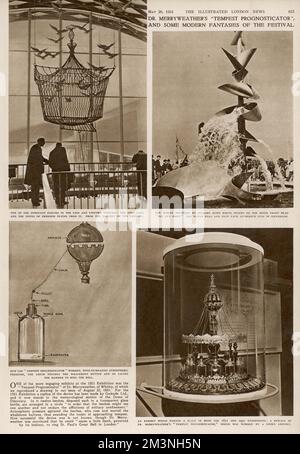 Eine Seite aus den Illustrated London News, 1951 Stockfoto