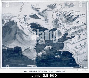 Das Hauptquartier der Scott Polar Expedition 1910 - 13 Stockfoto